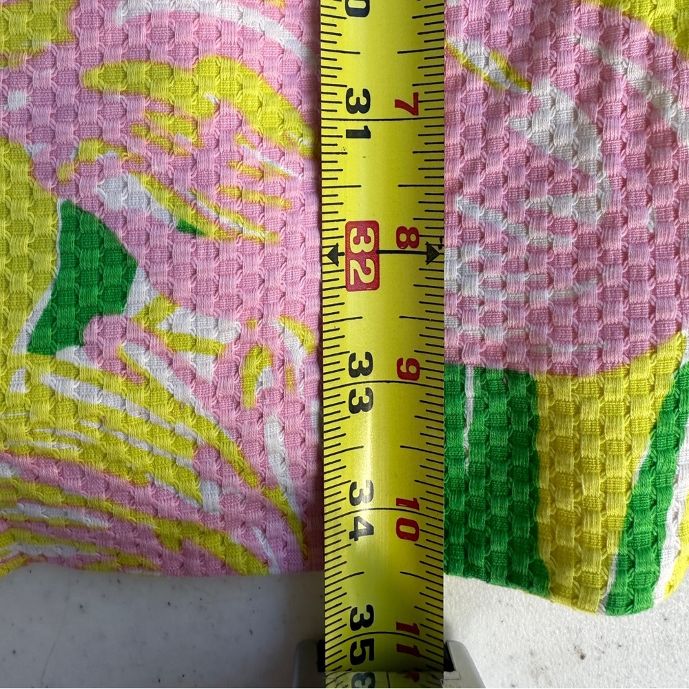 Lilly Pulitzer Flamingo Fan Dance Shift Dress Sz 8 Tropical Pink Green Resort - Picture 9 of 9
